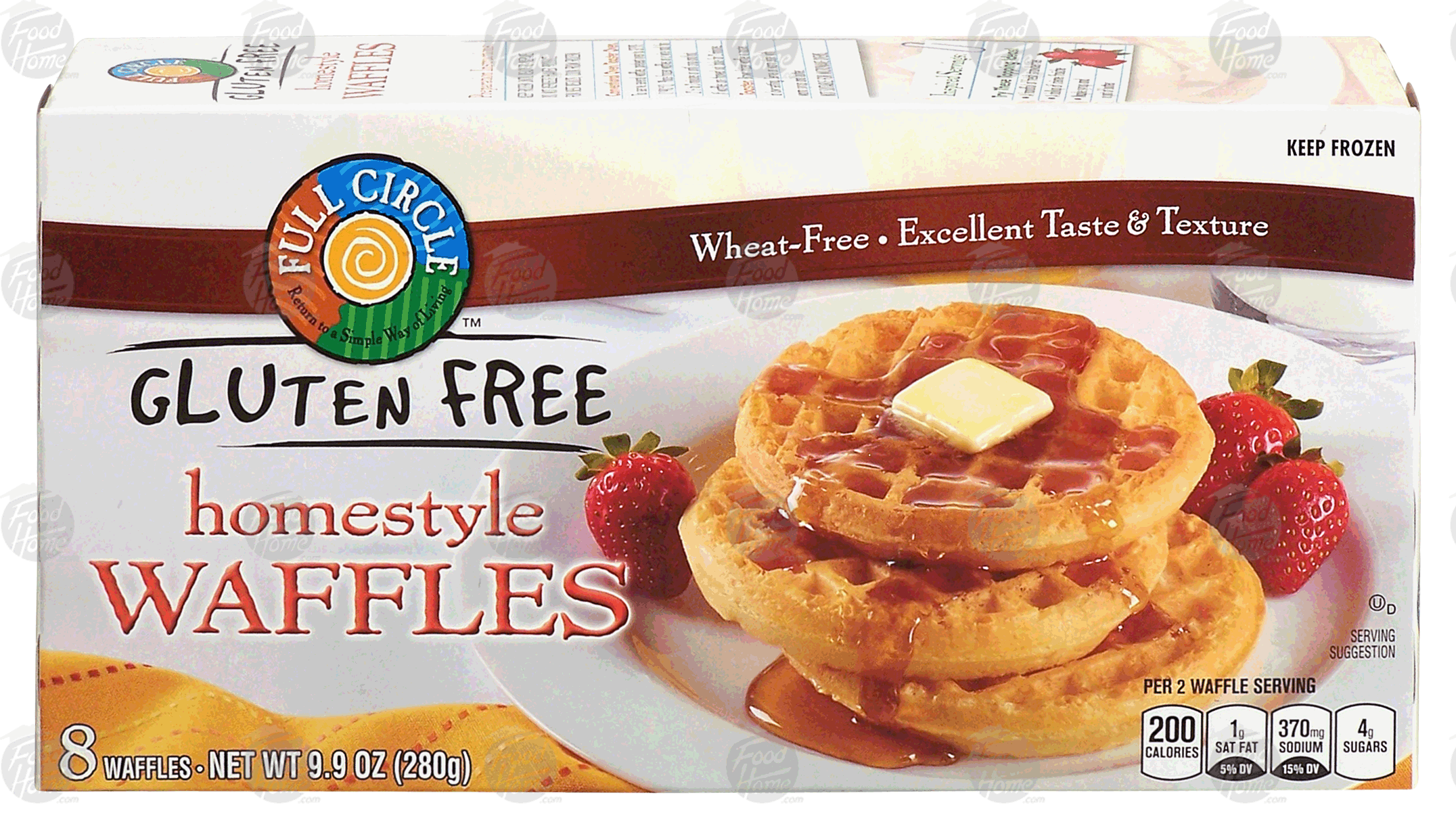 Full Circle Gluten Free homestyle waffles, 8 count Full-Size Picture